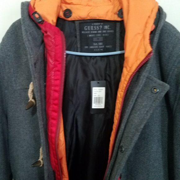 Guess Wool Toggle Button Coat Never Worn - Picture 6 of 8